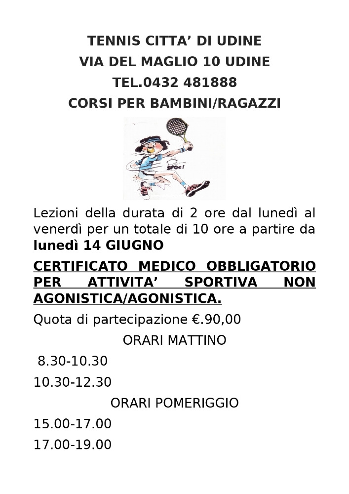 CORSI ESTIVI 2021 CORSI ESTIVI 2021
