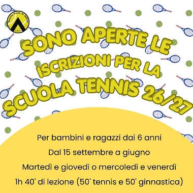 SCUOLA TENNIS 26/27